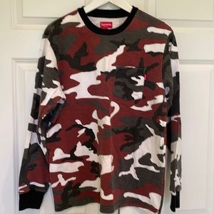 Supreme Red Camo Tee
